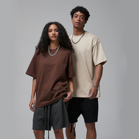 T-shirts 275 GSM 100 % Coton à Épaules Tombantes, T-shirts Oversize Vierge Personnalisables, Fabricant de Logos Streetwear, T-shirts Homme