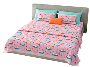 100% Cotton Bedding Set Floral Printed Quilt <b>Bed</b> Sheet Set Pillow Covers Woven All Season Double <b>Bed</b> - Product Image 2