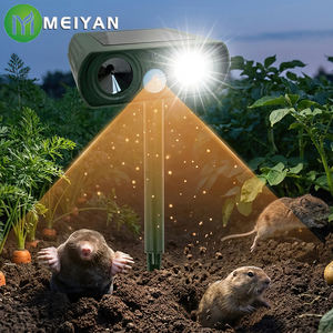 جهاز طارد للطيور والحيوانات يعمل بالطاقة الشمسية بالموجات فوق الصوتية للاستخدام الخارجي في الفناء لطرد الكلاب والطيور - Product Image 3