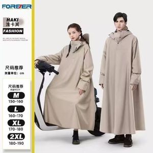 Giacca Lunga Impermeabile con Cappuccio, <span class=keywords><strong>Poncho</strong></span> Antipioggia Ecologico e Sicuro per <span class=keywords><strong>Uomo</strong></span> e Donna, Ideale per Motociclisti - Product Image 4