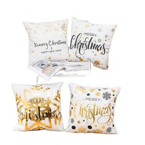 Decorazioni natalizie per la casa 45x45cm <span class=keywords><strong>buon</strong></span> <span class=keywords><strong>natale</strong></span> cotone lino federa Xmas Navidad decorazione <span class=keywords><strong>buon</strong></span> anno regali Natal - Product Image 4