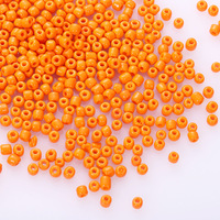 Manik-manik Kaca Opaque Grosir 2/3/4mm, Manik-manik Tahan Luntur, Tidak Luntur, untuk Pembuatan Perhiasan DIY, Gelang, Kalung, Sulaman