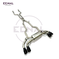 Système d'échappement en acier inoxydable poli Ecnal Valvetronic Racing pour BMW M850i G14 G15 G16 V8 4.4T