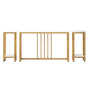 Table console murale en fer forgé de luxe, élégante, pour entrée, comptoir, design Sense, pour hôtels, salons, armoires - Product Image 1