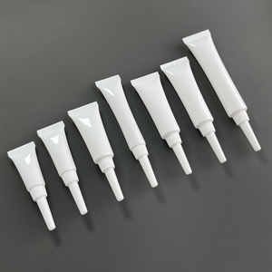 หลอดบีบบรรจุภัณฑ์สีขาวเงาขนาด 3 กรัม 5 มล. 10 มล. 20 มล. 30 มล. 40 มล. สำหรับครีมบำรุงรอบดวงตาและเครื่องสำอาง ขนาด 15 มล. พร้อมหัวเข็ม - Product Image 3
