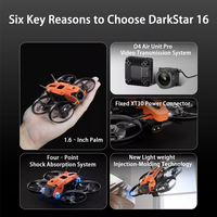 Ultraleichter 1,6 Zoll Quadcopter mit Kollisionsschutz DarkStar16 O4 Pro Mini Cinewhoop FPV UAS Kit
