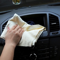 Chiffon de séchage en cuir véritable Esun, chiffon de lavage de voiture à séchage rapide, technique de tissage, sans peluches et sans traces, chiffon de nettoyage