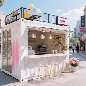 ร้านขายอาหารโครงสร้างเหล็กพร้อมพื้นที่เตรียมอาหารและระบบไฟฟ้าในตัวสำหรับใช้งานกลางแจ้ง - Product Image 2