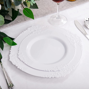 175 pièces/ensembles de vaisselle nouveau style plaque occidentale or cour ensemble plastique fête ensemble vin verre couteau fourchette cuillère - Product Image 5