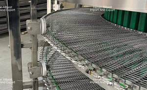 Bán Dọc Linh Hoạt Peek Vít Máng Net Băng Tải Hệ Thống Tortilla Pita Bánh Mì Xoắn Ốc Làm Mát Băng Tải Với Fan Modular Vành Đai - Product Image 5