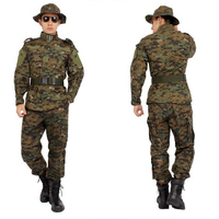 Ensemble uniforme tactique américain ACU camouflage, en tissu Ripstop tricoté respirant, ignifuge, polyester et coton, BDU pour l'extérieur