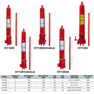 Approvisionnement d'usine 8 tonnes Double <span class=keywords><strong>pompe</strong></span> en acier matériel voiture crics Long Ram Jack actionné à la main optimal pour l'ascenseur de véhicule - Product Image 3