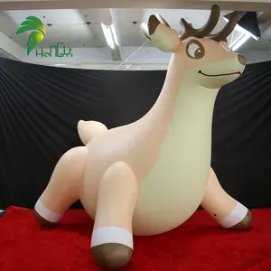 So Fat Body Design Giant Inflatable Hongyi Deer Cartoon Character Deer Soft Toy