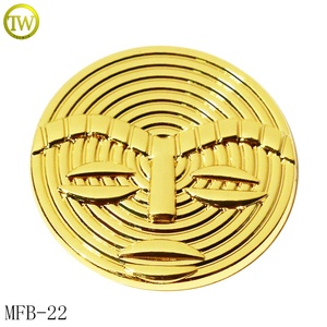 Good Quality <strong>Gold</strong> logo Garment Metal Shank <strong>Button</strong> Customized Design Private Metal <strong>Buttons</strong> for Pants - Product Image 1