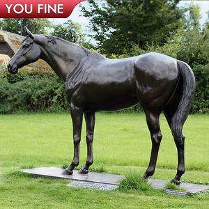 Estátua de fundição tamanho de vida do jardim ao ar livre, estátua de escultura de cavalo em <span class=keywords><strong>bronze</strong></span> - Product Image 6