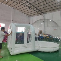 Structure gonflable commerciale en PVC pour mariages et fêtes, maison à bulles gonflable