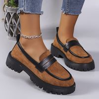 Mocassins Grande Taille pour le Commerce International, Nouvelle Collection Été 2025, Chaussures Tendance Polyvalentes en PU Imprimé Léopard pour Femme