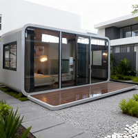 Maison capsule mobile écologique respirante, maison mobile à 3 chambres, maison en acier transportable pour bureau à domicile, hôtel, utilisation en extérieur
