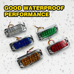 Mini Luz Estroboscópica Lateral <span class=keywords><strong>LED</strong></span> Cromada 12V 24V <span class=keywords><strong>Intermitente</strong></span> Frontal para Autos y Camiones Condición Nueva Luz de Advertencia de Aleación para Adaptaciones - Product Image 4