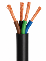 Câble souple en cuivre RVV H05VV-F 4 conducteurs 300/500V, câble de commande électrique en PVC pour équipement électrique