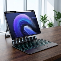 Étui clavier sans fil rotatif à 360° détachable pour Xiaomi Pad 6 6 Pro 11 pouces, équipé d'un pavé tactile et d'un emplacement pour stylet