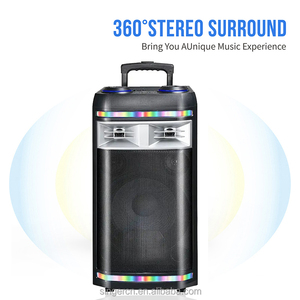 Loa kéo di động Avcrowns CH-126 chất lượng cao 12 inch, âm trầm mạnh mẽ, dùng pin <span class=keywords><strong>12V</strong></span>, kèm 2 micro không dây - Product Image 2