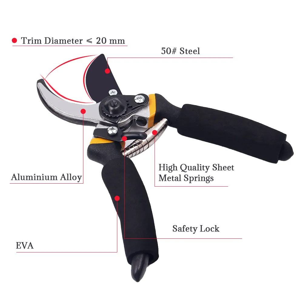 Профессиональные садовые инструменты, утолщенные ножницы SK5, мощные садовые ножницы для обрезки, высококачественные ножницы для обрезки в горшках