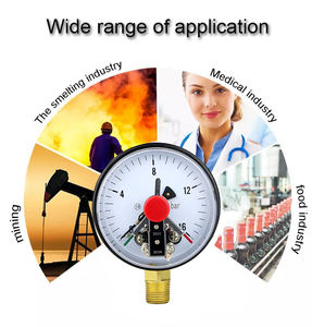 Mairuikesi Fabriek Directe Verkoop Verstelbare Precisie Manometer 30va 50va 4 "Hydaurlic Elektrische Contact Drukmeters - Product Image 4