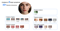 Analyseur de peau 3D IA 36MP Tendance 2026 – Scanner d'analyse cutanée avec micro-imagerie portative et détecteur de cuir chevelu et de cheveux