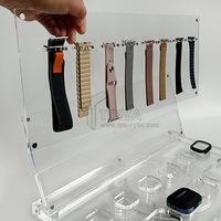 Support d'affichage de montres en acrylique moderne personnalisé et détachable pour montres et manuels, montage facile pour les magasins spécialisés en horlogerie