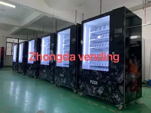 Alemanha venda Zhongda Fábrica Livre Automático Personalizado Bebida Fria Máquina Vending Frigorífico Vending Machine