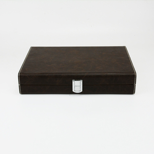 Vendita calda di Lusso Regali di Cuoio Backgammon Dama Gioco Set Internazionale backgammon - Product Image 6