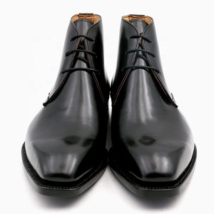 Bottes pour hommes Goodyear Classic Design allemand, chaussures de luxe, style business, bottes à la cheville pour hommes, bottes en cuir noir confortables pour hommes - Product Image 3