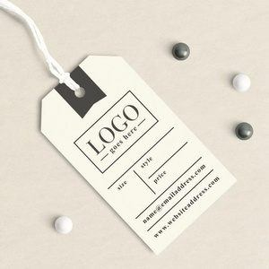 Étiquettes de vêtements personnalisées avec votre logo, étiquettes de vêtements, étiquettes suspendues personnalisées, étiquettes de prix personnalisées - Product Image 1
