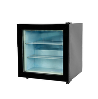 Réfrigérateur de congélateur de crème glacée de vitrine d'affichage de 55L direct et refroidissement par air pour la congélation d'affichage de sucettes glacées