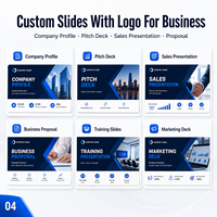 Diapositivas de PPT con Logotipo Personalizado y Estilo Personalizado - Versión Internet en Stock