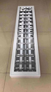 Văn phòng chiếu sáng lưới ánh sáng 4ft đôi ống lõm lưới tản nhiệt đèn 40W T5 <span class=keywords><strong>T8</strong></span> <span class=keywords><strong>LED</strong></span> louver lưới tản nhiệt ánh sáng lịch thi đấu 2x36W cho bệnh viện - Product Image 3