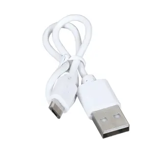 Alta calidad 2023 Venta al por mayor Venta caliente Precio de fábrica Cable de datos/Cables de carga micro redondos Cable de color blanco Cable de carga USB