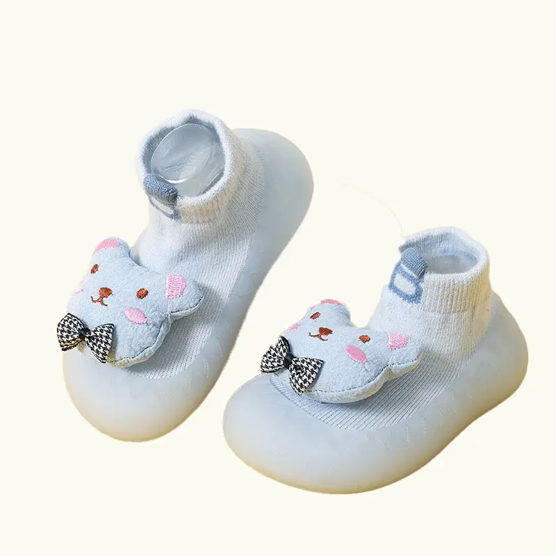 0-3 세 봄 가을 양말 신발 아기 유아 실리콘 어린이 아기 신발