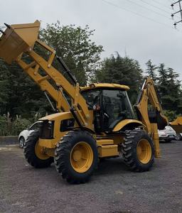 Chargeuse-pelleteuse sur roues CAT 420F d'occasion, 100 CV, Tier 3, sans DEF, avec pompe et moteur, pour le creusement de fossés utilitaires et les travaux de terrassement agricole de petite envergure - Product Image 2