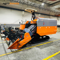 Moissonneuse-batteuse agricole pour maïs avec moteur et transmission par engrenages, récolteuse de céréales haute performance pour la paille et l'ensilage