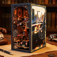 Autohome Kit de Casa de Muñecas de Madera en Miniatura, Escala 1:32, Juego de Bloques de Construcción Educativos