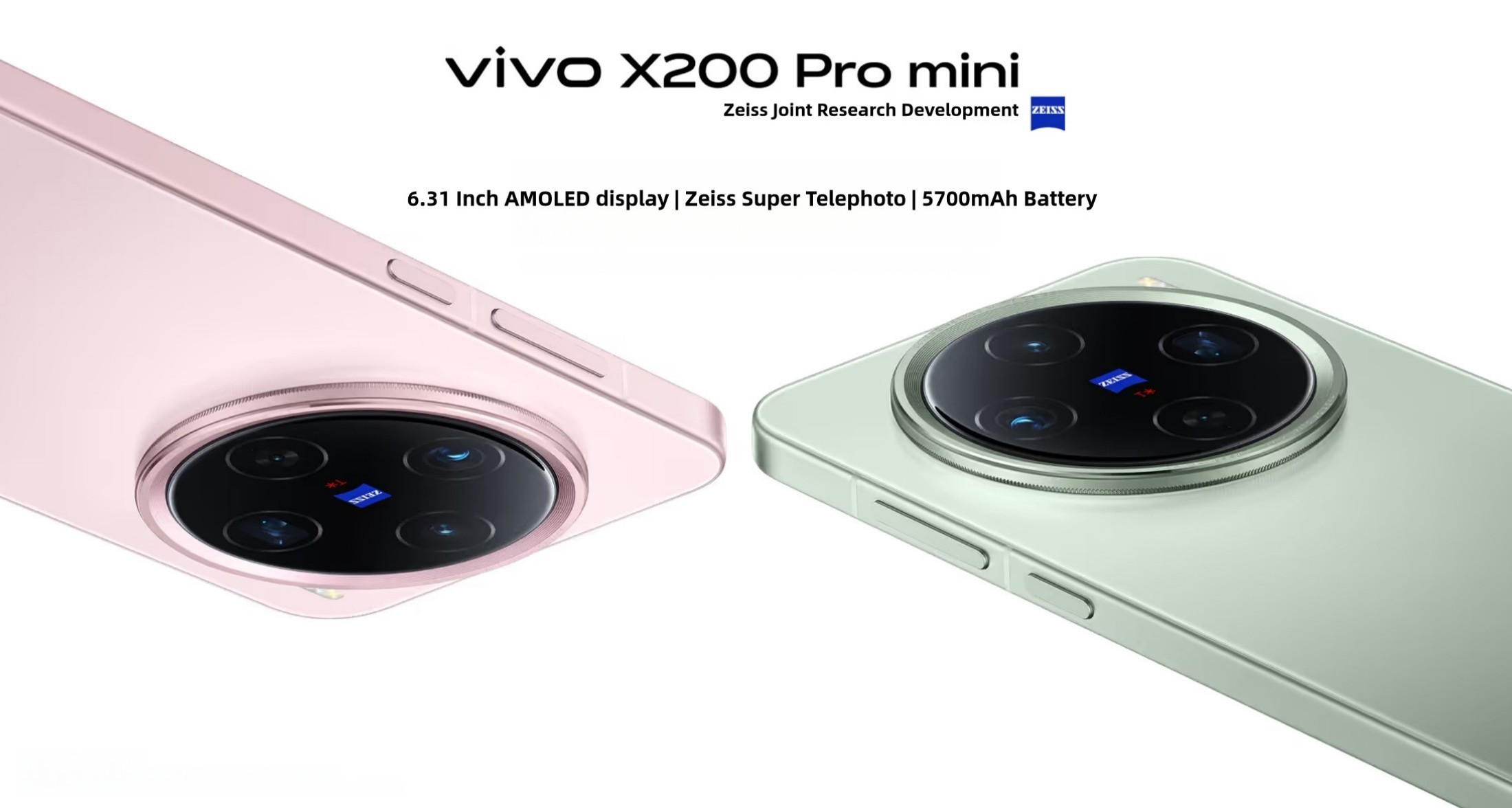 オリジナル Vivo X200 Pro Mini 5G スマートフォン 6.3インチ AMOLED