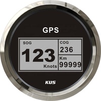 KUS 85mm Digitale GPS Tacho mit passenden antenne und hintergrundbeleuchtung für boot