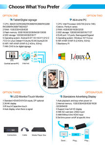 43 pulgadas independiente o Android señalización digital pantalla táctil quiosco softwares con cámara - Product Image 4