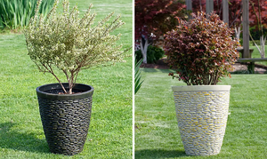 Groothandel Outdoor Luxe Tuin Decoratieve Rotsplanter Grote Blaasvormen <span class=keywords><strong>Plastic</strong></span> Kiezelsteen Bloempot - Product Image 6