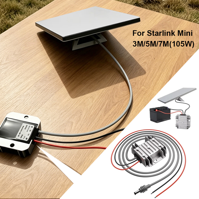 Power Adapter for Starlink Mini 12V to 30V 3.5A Boost 105W PD Output DC Step up Converter Power Supply Step Conversion