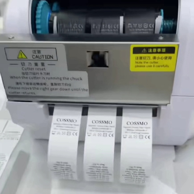 Fabric Label Maker Multi-line Automatic Cutter 300dpi Care Label Printer for Quilt Pillow Clothing