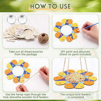 Kit de Peinture DIY pour Enfants : Mangeoire à Colibris – Activité Manuelle Extérieure, Art du Jardin pour Enfants, Jouet Décoratif pour la Cour