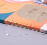 Protège-cahiers autocollants transparents en PVC/PP gaufré, format A4/16K/25K, prix fabricant, fournitures scolaires pour étudiants